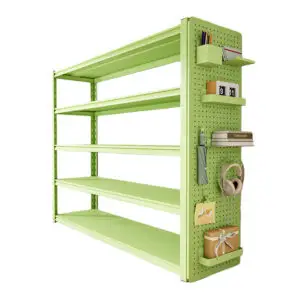 Freestanding Multi-Tier Household Storage Shelving Rack for Basement Living Room Garage