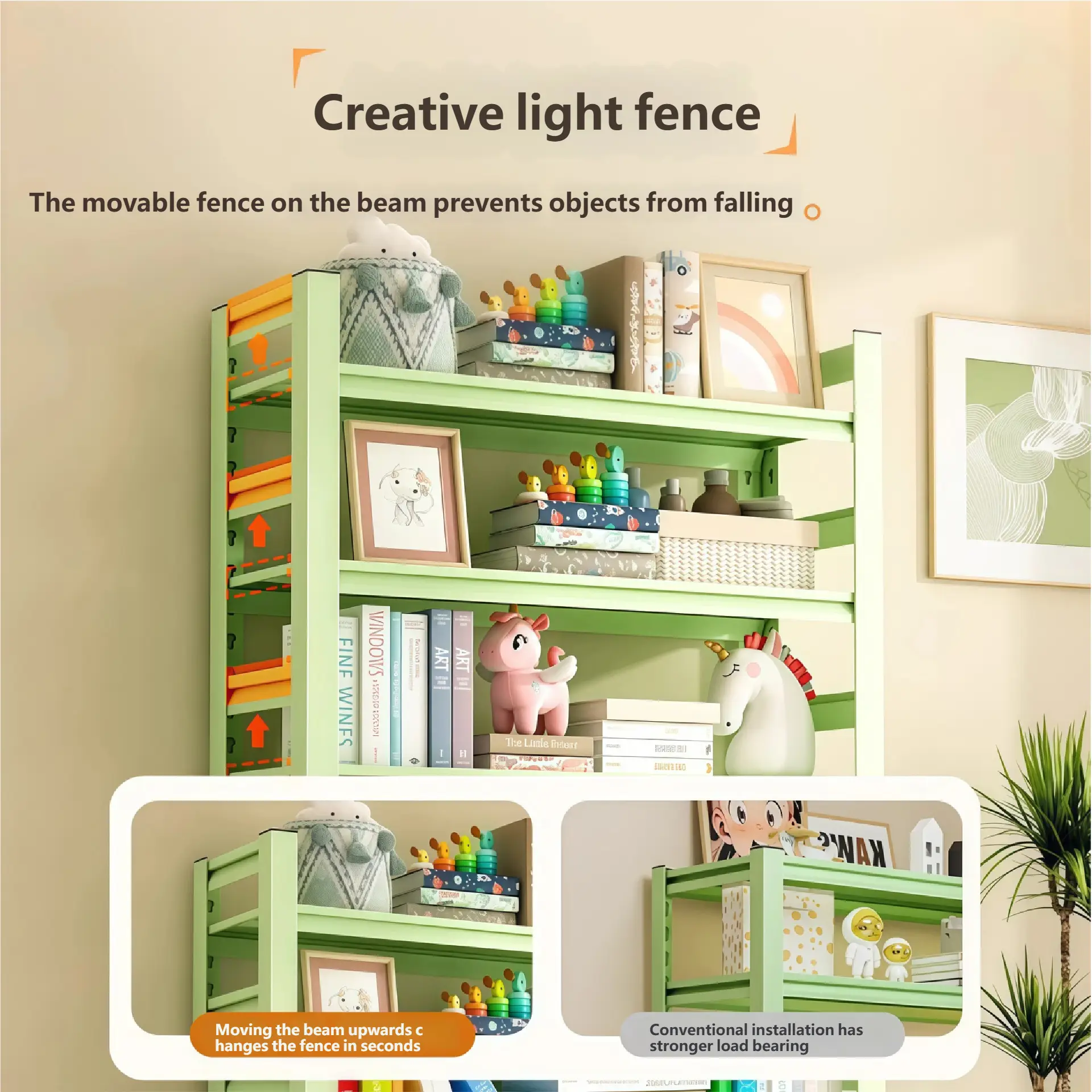 Freestanding Multi-Tier Household Storage Shelving Rack for Basement Living Room Garage - Image 3