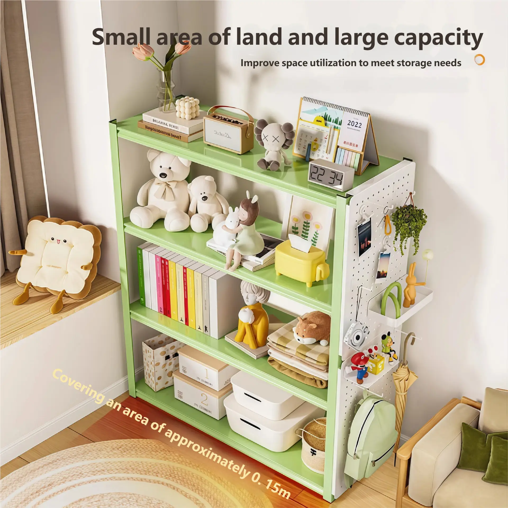 Freestanding Multi-Tier Household Storage Shelving Rack for Basement Living Room Garage - Image 4